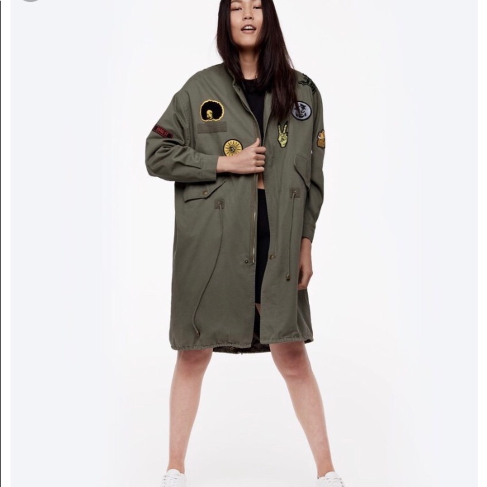Unisex Oversized Military Coat